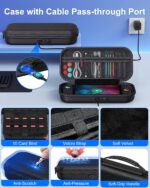 Switch 2 Accessories, [Charge Inside]Case Bundle for Nintendo Switch 2 2025 Console, FYOUNG 23 IN 1 Kit:Carrying Case,Controller Charger,Protective Shell,Grip for Joycon, Steering Wheel for Mario Kart - Image 4