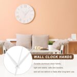 uxcell 10 Sets Clock Hands, Aluminum Clock Hands Only Kit Parts Mechanism Replacement for DIY Repair Movements Parts for Living Bed Room Home Decoration, White 3.66 Inch - Image 7