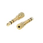 Amazon Basics Gold Plated 6.35mm 1/4 Male to 3.5mm 1/8 Female audio Stereo Headphone Adapter - 2-Pack - Image 3