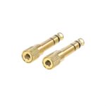 Amazon Basics Gold Plated 6.35mm 1/4 Male to 3.5mm 1/8 Female audio Stereo Headphone Adapter - 2-Pack - Image 4
