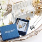 RWQIAN Letter Necklace for Women Bubble, Chunky Initial Alphabet A-Z Pendant Puffy Name Personalized Necklace Dainty Zircon CZ Fashion Jewelry Gifts for Girls Girlfriend - Image 8