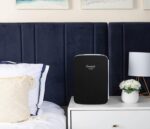 Cooluli 10L Mini Fridge for Bedroom, Car, Office Desk & Dorm - Portable Thermoelectric Cooler & Warmer for Food, Drinks, Skincare - AC/DC Refrigerator with Glass Front, Black - Image 6