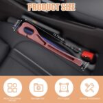 No Drop Seat Guard, Car Seat Gap Filler, Drop seat Gap fillers Between Seat and Console Stop Things from Dropping (Beige) - Image 4