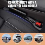 No Drop Seat Guard, Car Seat Gap Filler, Drop seat Gap fillers Between Seat and Console Stop Things from Dropping (Beige) - Image 7