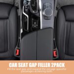 No Drop Seat Guard, Car Seat Gap Filler, Drop seat Gap fillers Between Seat and Console Stop Things from Dropping (Beige) - Image 8
