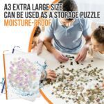 24pcs Mesh Zipper Pouch File Bags Puzzle Storage Bags, A3 17x12 Inches Large Reusable Zipper Pouches for Organizing Classroom Board Game Organization - Image 7