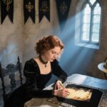 Whaline 60 Sheet Halloween Stationery Paper 4 Gothic Style Border Letterhead Vintage Skull Rose Castle Writing Paper for Invitation Office Printing, 8.5 x 11 Inch, Double-Sided - Image 6