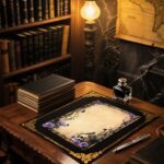 Whaline 60 Sheet Halloween Stationery Paper 4 Gothic Style Border Letterhead Vintage Skull Rose Castle Writing Paper for Invitation Office Printing, 8.5 x 11 Inch, Double-Sided - Image 8