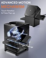 ZEEHOO 3 in 1 Charging Station, iPhone Charging Station for Apple MagSafe Charger, Qi2 Certified, 15W Fast Wireless Charger, for Apple Watch, for iPhone 17,16 15,14,13,12 Series, AirPods (Black) - Image 5