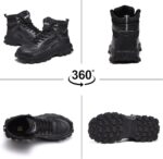 Steel Toe Work Boots for Men - Wide Toe Lightweight Safety Boots with Breathable Mesh Upper, Slip-Resistan & Durable Shoes - Image 8