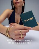 PAVOI 14K Gold Plated Cubic Zirconia Band | Round Milgrain Eternity Bands | Gold Rings for Women - Image 7