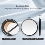 MIYADIVA 30X Magnifying Mirror, Small Travel Mirror with Suction Cup and Tweezers, 3.5 Inches - Image 6