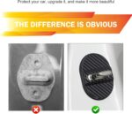 Car Door Latches Cover, Carbon Fiber Silicone Car Door Latch Covers, Automotive Door Lock Protection Decoration Accessories, Universal for Most Cars (Black) - Image 7