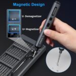 STREBITO Mini Electric Screwdriver Set, 70-in-1 Max Precision Electric Screwdriver Kit with Lights, 5 Upgraded Torque Levels, 64 Magnetic Bits, Electric Screwdriver Cordless for PC RC Electronics - Image 6