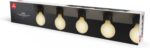 GLOBE Electric 5-Light Vanity Light, Matte Black, Modern Glam, Bathroom Fixture, Horizontal Vertical Mount, 52088 - Image 10