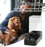 Automatic Cat Feeder and Water Dispenser in Set with Pet Food Bowl,Gravity Dog Waterer and Food Feeder for Small Medium Dog Cat Puppy Kitten Large Capacity(3.3L,Black) - Image 7