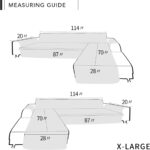 Easy-Going Sectional Couch Covers L Shape Reversible Sofa Slipcover Chaise Lounge Cover Furniture Protector Cover for Pets Dog Cat (X-Large, Dark Gray) - Image 8