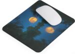Mousepad Full Moon Reflected on Night Lake with Trees Mystic and Natural Image for Office Inspirational Decoration Mouse Pad Mouse Pad Landscape Tranquil - Image 4