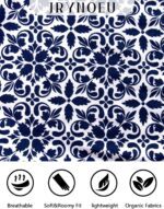 Two Piece Outfits Womens Pajamas Short Sleeve Sleepwear Tops and Capri Pants Pjs Print Pajama Sets - Image 7