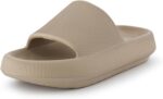 CUSHIONAIRE Feather EVA Slides for Women – Comfortable Slip On Womens Slippers, Indoor Outdoor Shower Shoes, Beach Essential Cloud Slides - Image 8