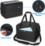 samdew Large Detailing Bag, Detail Organizer for Auto Detailing Supplies Storage, Car Cleaning Caddy for Vehicle Wash Tools, Car Care Box for Detailing Bottles, Towel, Buffer and More, Bag Only - Image 5