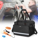 samdew Large Detailing Bag, Detail Organizer for Auto Detailing Supplies Storage, Car Cleaning Caddy for Vehicle Wash Tools, Car Care Box for Detailing Bottles, Towel, Buffer and More, Bag Only - Image 9