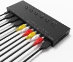 Y.D.F 3 Way HDMI 2.0 Switcher + 2 RCA to HDMI Converter(2 in 1) 2 Way AV Composite CVBS Switch to HDMI Adapter Support 4:3/16:9 Switching for N64 NGC Wii Xbox PS2/3/4/5 Xbox Series/ONE Switch - Image 6