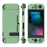 eXtremeRate PlayVital Back Cover for Nintendo Switch Console, NS Joycon Handheld Controller Separable Protector Hard Shell, Customized Dockable Protective Case for Nintendo Switch - Matcha Green - Image 7