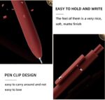 Gel Pens, 5 Pcs 0.5mm Fine Point Smooth Writing Pens Cute Pens, High-End Series Black Ink Pens for Journaling Note Taking, School Office Supplies for Women Men (5 Pcs Vintage) - Image 7