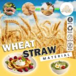Wheat Straw Dinnerware Sets for 8, 32 PCS Unbreakable Plates and Bowls Sets, Kitchen Dish Set - Dinner Plate/Dessert Plate/Cereal Bowl/Cup, for Outdoor Camping RV Apartment Essentials - Beige - Image 6