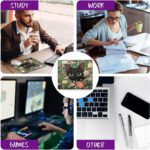 Black Cat Among Flowers Mouse Pad Square Mouse Mat Non-Slip Rubber Base Mousepad with Stitched Edge, Portable MousePads for Desk Computers Laptop Office, 9.5x8 Inches - Image 8