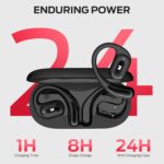 Monster Open Ear AC317 Headphones, Wireless Headphones with Stereo Sound, Bluetooth 5.4, 24H Playback, Crystal Clear Calls, Type-C Charging, Touch Control, Sweat Resistant Open Ear Wireless Earbuds - Image 6
