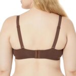 Amazon Essentials Women's Demi Cup Cotton Bra, Pack of 2, Chocolate/Red, 38A - Image 7