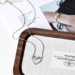 Heart Pendant Necklace – Classic Silver Heart Necklace with Minimalist Design, Dainty Love Jewelry for Women, Everyday Simple Necklace for Gift - Image 6
