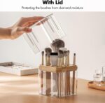 Poeland Makeup Brush Holder, Cosmetic Brush Organizer with 16 Holes and Lid, Makeup Holder for Makeup Brush - Image 6
