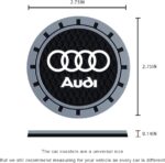 Car Cup Holder Coaster for Audi A3 A4 A5 A6 A7 A8 Q3 Q4 Q5 Q6 Q7 Q8 Silicone Cupholder Coaster,Car Interior Accessories,2.76 Inch 2 Pieces （Grey） - Image 4