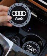 Car Cup Holder Coaster for Audi A3 A4 A5 A6 A7 A8 Q3 Q4 Q5 Q6 Q7 Q8 Silicone Cupholder Coaster,Car Interior Accessories,2.76 Inch 2 Pieces （Grey） - Image 5