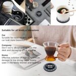Car Cup Holder Coaster for Audi A3 A4 A5 A6 A7 A8 Q3 Q4 Q5 Q6 Q7 Q8 Silicone Cupholder Coaster,Car Interior Accessories,2.76 Inch 2 Pieces （Grey） - Image 6