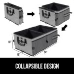 GORILLA GRIP Large Capacity Sturdy Trunk Storage Organizer, Slip and Water Resistant Collapsible Organization Container for Car Sedan or SUV, Multi Compartment Box Vehicle Accessories, Gray - Image 8