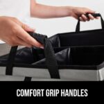 GORILLA GRIP Large Capacity Sturdy Trunk Storage Organizer, Slip and Water Resistant Collapsible Organization Container for Car Sedan or SUV, Multi Compartment Box Vehicle Accessories, Gray - Image 9