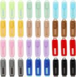 36 Pcs Retractable Eraser Solid Color Eraser Push Pull Rubber Erasers for Boys Girls Students School Supplies Stationery Office - Image 2
