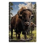 3D LiveLife A5 Notebook - The Head of the Herd from Deluxebase. 80 Page Lenticular 3D Bison Notebook. Superb School or Office Stationery with Artwork Licensed from Renowned Artist David Penfound - Image 2