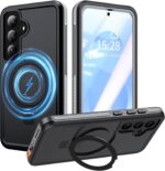 ANTSHARE for Samsung Galaxy S25 Case Waterproof, Galaxy S25 Case with [Compatible with Magnetic & Stand] [IP68 Underwater] [Built in Screen Protector], Shockproof Case for S25 6.2’’ Black - Image 2