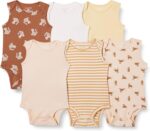 Amazon Essentials Unisex Babies' Sleeveless Bodysuits, Pack of 6 - Image 2