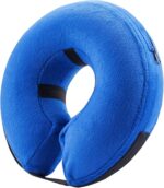 BENCMATE Inflatable Dog Cone Collar Alternative, Soft Dog Cone for Small Medium Large Dogs and Cats, Neck Recovery ECollar Donut Collar After Surgery (Medium, Blue) - Image 2