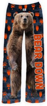 BRIEF INSANITY Chicago Football Pajama Pants (S-XXL) - Durable Loose Fit Bear Down Football Pants for Men & Women - Image 2