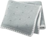 Baby Blanket Knit Ultra Soft Swaddle Receiving Blankets for Boys & Girls Cotton Knitted Newborn Infant Toddler Nursery Crib 30 x 40 Inch - Image 2