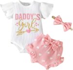 Baby Girl Clothes Infant Newborn Girl Summer Short Set Clothes - Image 2