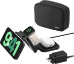 Belkin MagSafe Charger Compatible 3-in-1 Magnetic Charging Travel Pad 15W-BoostCharge Pro Foldable Qi2-Certified Wireless Charger, MagSafe-Compatible Charger for iPhone 16 Series, Apple Watch, AirPods - Image 2