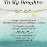Btysun Gold Bracelets for Women Non Tarnish, Christmas Stocking Stuffers Initial Bracelets for Women Mom Gifts Wave Bracelet Grandma Graduation Gifts for Her 2026 Daughter Letter A-Z Birthday Jewelry - Image 2